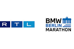 Logos RTL und BWM BERLIN-MARATHON © SCC EVENTS / RTL